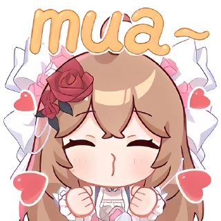 😘 emoji 然然表情包 Telegram sticker 6 of 7