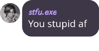 😩 emoji ex's stfu Telegram sticker 24 of 70