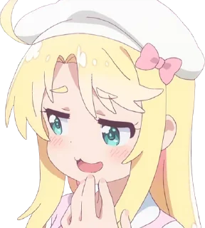 😯 emoji himesaka noa @animestickerchannel Telegram sticker 7 of 65