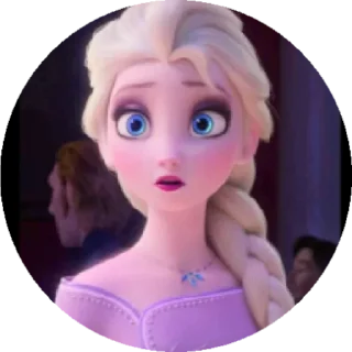 😮 emoji Elsa Frozen Telegram sticker 9 of 24