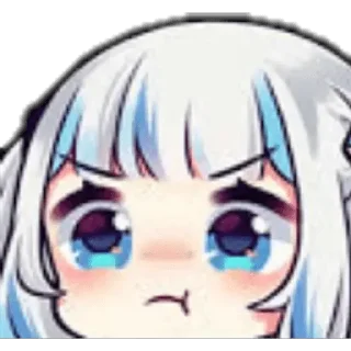 🦈 emoji Gawr gura @NotICHL Telegram sticker 18 of 30