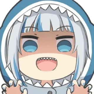 🦈 emoji Gawr gura @NotICHL Telegram sticker 12 of 30