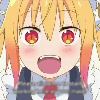 💥 emoji 𓄼 Tohru Kobayashi 𑂻𑂴 @nicoyazawaa 𖥻 Telegram sticker 17 of 30