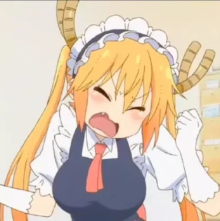 💥 emoji 𓄼 Tohru Kobayashi 𑂻𑂴 @nicoyazawaa 𖥻 Telegram sticker 5 of 30
