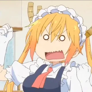 💥 emoji 𓄼 Tohru Kobayashi 𑂻𑂴 @nicoyazawaa 𖥻 Telegram sticker 20 of 30