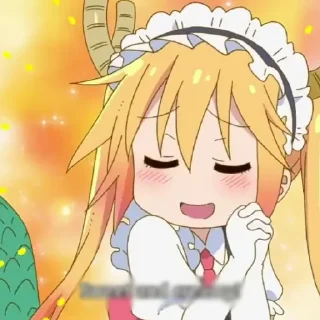 💥 emoji 𓄼 Tohru Kobayashi 𑂻𑂴 @nicoyazawaa 𖥻 Telegram sticker 19 of 30