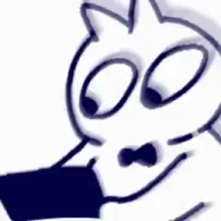 👀 emoji 领结猫Cat 动态版 更多贴纸在 @riridoafflinks Telegram sticker 5 of 50