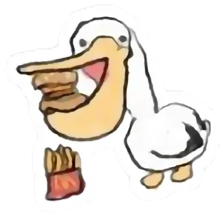 🍟 emoji 鹈鹕小河 更多贴纸 @riridoafflinks Telegram sticker 10 of 47