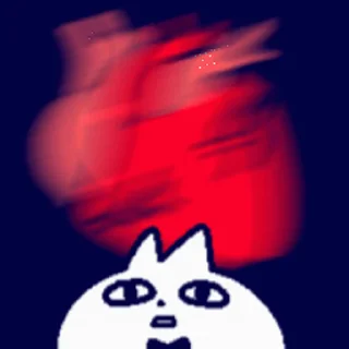 🫀 emoji 领结猫Cat 2 动态版 更多贴纸在 @riridoafflinks Telegram sticker 17 of 50