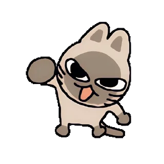 👊 emoji 暹罗厘普 动态版 更多贴纸在 @riridoafflinks Telegram sticker 1 of 33