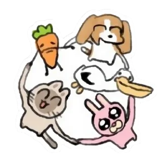 👨‍👩‍👧‍👦 emoji 鹈鹕小河 更多贴纸 @riridoafflinks Telegram sticker 24 of 47