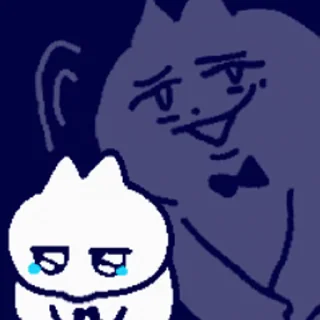 👺 emoji 领结猫Cat 2 动态版 更多贴纸在 @riridoafflinks Telegram sticker 15 of 50