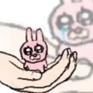 🥲 emoji 兔子秀珍 更多贴纸 @riridoafflinks Telegram sticker 9 of 74