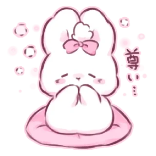 🐇 emoji 𖥻 ִ @chutespwie ▾ @bunniekooko ﹗֊  ꗃ   𓊔 Telegram sticker 15 of 41