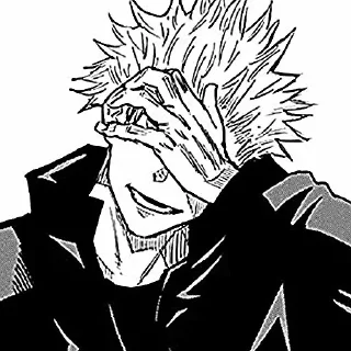 😅 emoji ⋆ ꗃ 𖥻 gojo's manga ! ˓˓ 🐇﹆ Telegram sticker 20 of 21