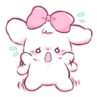 🐇 emoji 𖥻 ִ @chutespwie ▾ @bunniekooko ﹗֊  ꗃ   𓊔 Telegram sticker 23 of 41