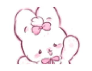 🐇 emoji 𖥻 ִ @chutespwie ▾ @bunniekooko ﹗֊  ꗃ   𓊔 Telegram sticker 24 of 41