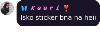Sticker from Kaori