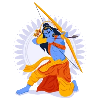 🚩 emoji 🚩SHREE RAM🚩 @STICKER_PACKHUB: Telegram sticker 21 of 36