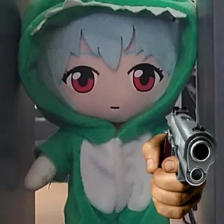 🎐 emoji @wallpaper_kid | Rei Ayanami Plush Pack 🎐 Telegram sticker 12 of 27