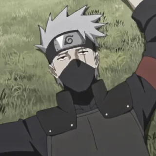 🍃 emoji ㅤ“ ゃ Kakashi  ៸៸ @bentohomies 𖢷 Telegram sticker 15 of 55