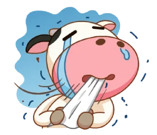 😭 emoji Momo cow vol. 2 @noustiker Telegram sticker 14 of 41