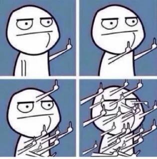 🖕 emoji Meme K Telegram sticker 8 of 120