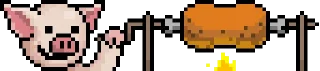 🍖 emoji LIHKG Pig (still pixel art stickers) Telegram sticker 8 of 28