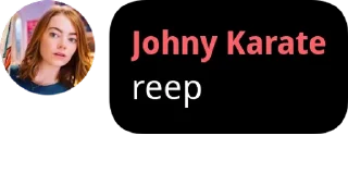 😔 emoji Johny Karate says Telegram sticker 21 of 30