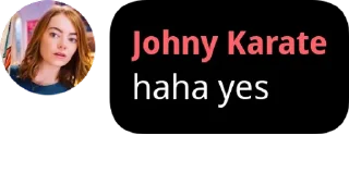 😍 emoji Johny Karate says Telegram sticker 8 of 30