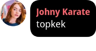 😂 emoji Johny Karate says Telegram sticker 22 of 30