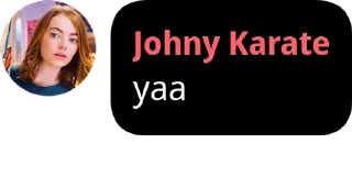 😁 emoji Johny Karate says Telegram sticker 10 of 30