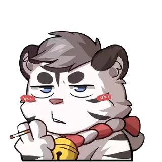 😕 emoji 大萌虎卡卡 Telegram sticker 15 of 32
