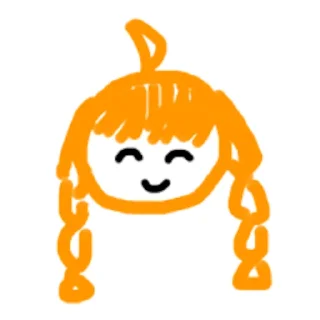 🙂 emoji 桔子娘 Telegram sticker 5 of 17