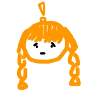 😯 emoji 桔子娘 Telegram sticker 6 of 17