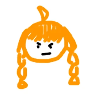 😡 emoji 桔子娘 Telegram sticker 7 of 17