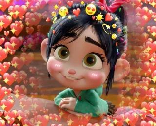 🥰 emoji @cutedona 🍭vanellope🍭 Telegram sticker 14 of 45