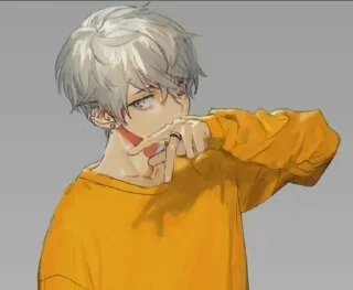 ♦️ emoji [ @Cutie_Riya ] [ Anime boy♦️ ] Telegram sticker 9 of 70