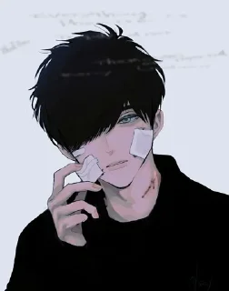 ♦️ emoji [ @Cutie_Riya ] [ Anime boy♦️ ] Telegram sticker 14 of 70