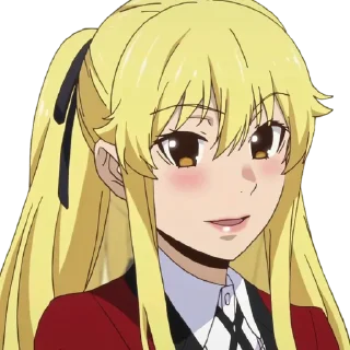 😊 emoji Kakegurui ➜ @animee_stickers Telegram sticker 16 of 65