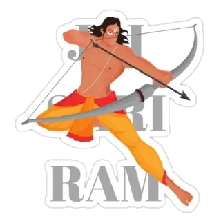 🛕 emoji Jai Shri Ram @Memesjokesr @RowdySticker Telegram sticker 10 of 53