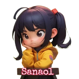 🫠 emoji Chibi Telegram sticker 15 of 50
