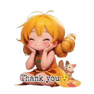 ☺️ emoji Chibi Telegram sticker 16 of 50