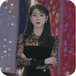 😏 emoji Lee IU 🫧 Telegram sticker 20 of 40