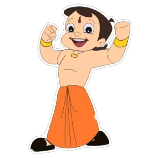 💪 emoji Chotta bheem 👉 @ptat7 Telegram sticker 5 of 20