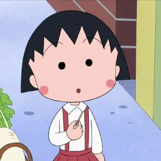 🍊 emoji Chibi Maruko 𔘓 @lilbebekuromi Telegram sticker 11 of 30