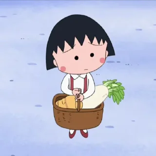 🍊 emoji Chibi Maruko 𔘓 @lilbebekuromi Telegram sticker 24 of 30
