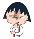😑 emoji Maruko Chan Telegram sticker 5 of 40