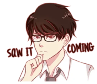 🤔 emoji That One Guy With Glasses Telegram sticker 12 of 40