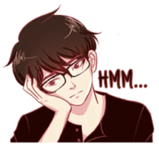 😒 emoji That One Guy With Glasses Telegram sticker 7 of 40